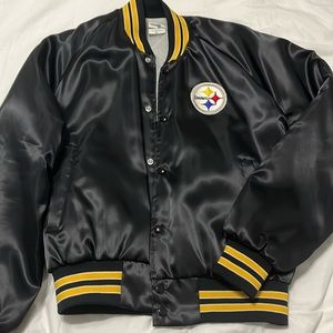 Vintage Steelers bomber jacket